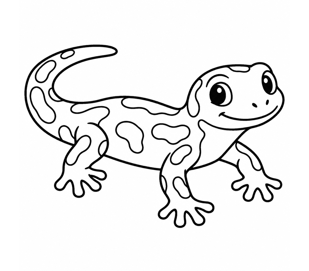 Fire Salamander coloring page
