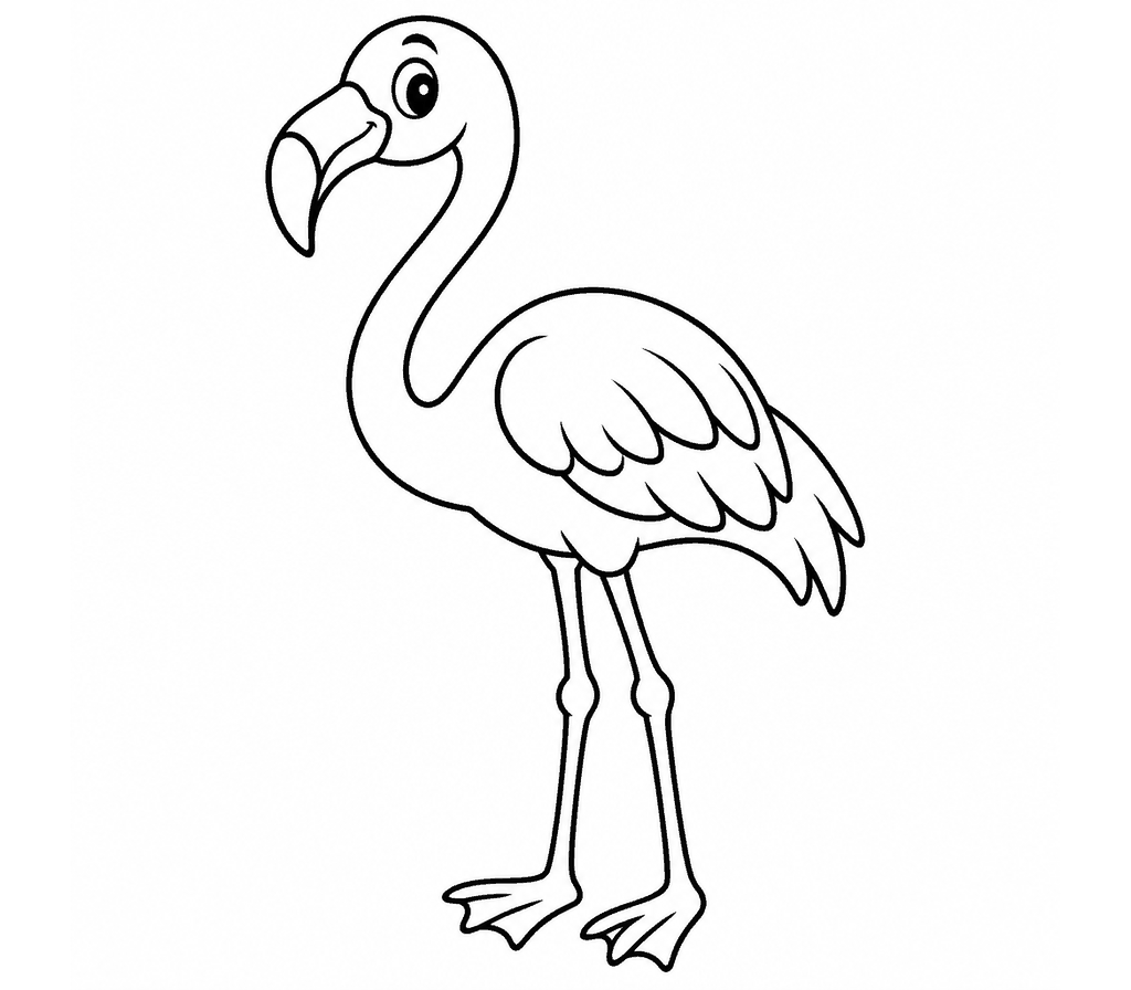 Flamingo coloring page