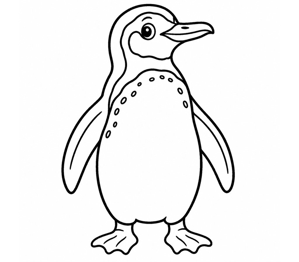 Galapagos Penguin coloring page