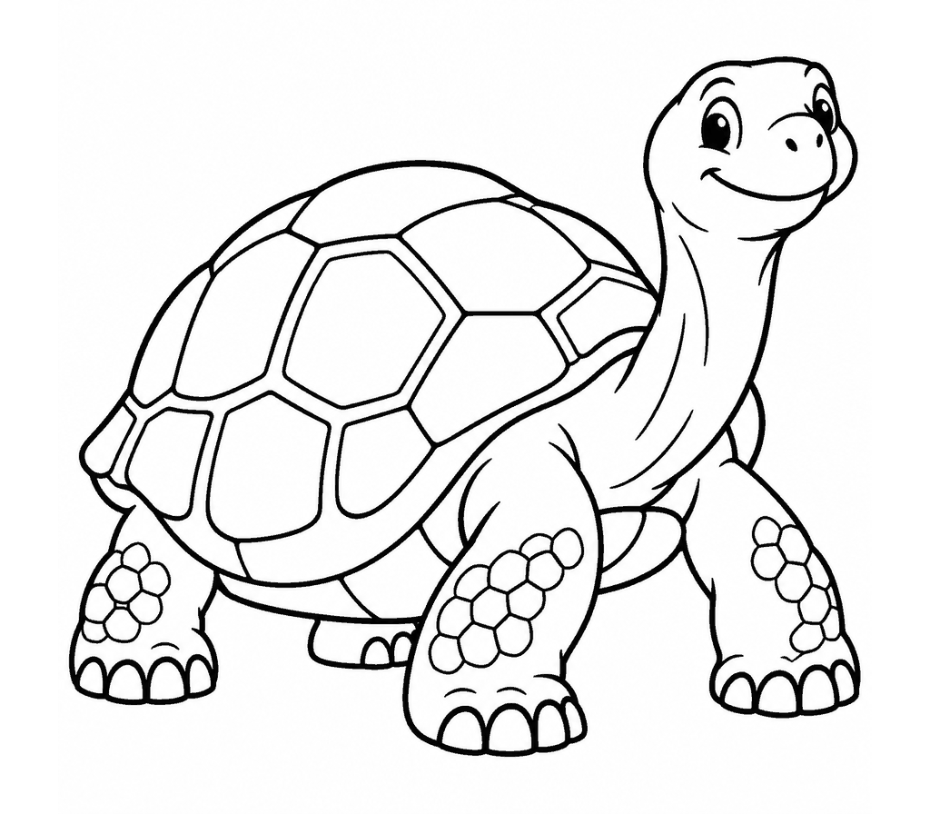 Galapagos Tortoise coloring page