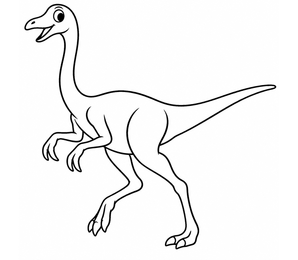 Gallimimus coloring page
