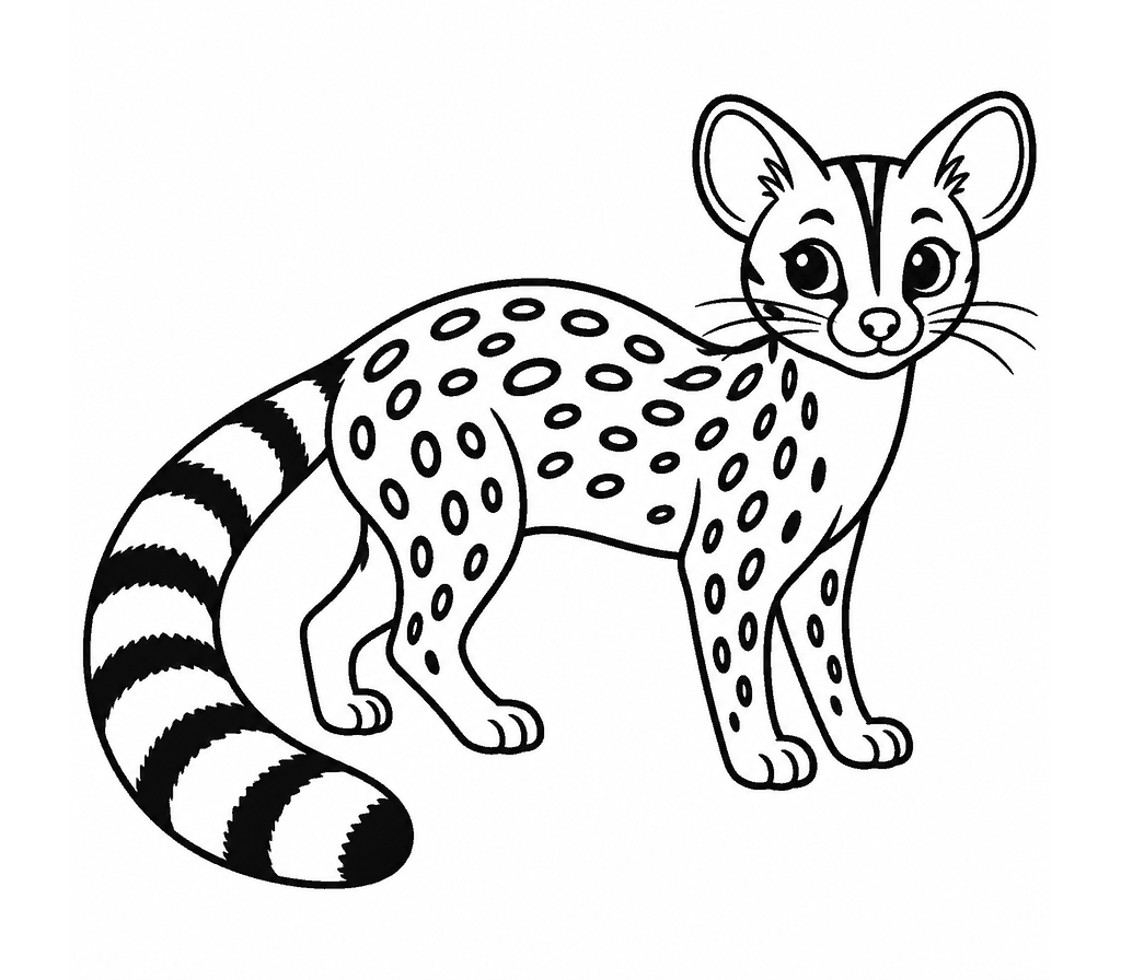 Genet coloring page
