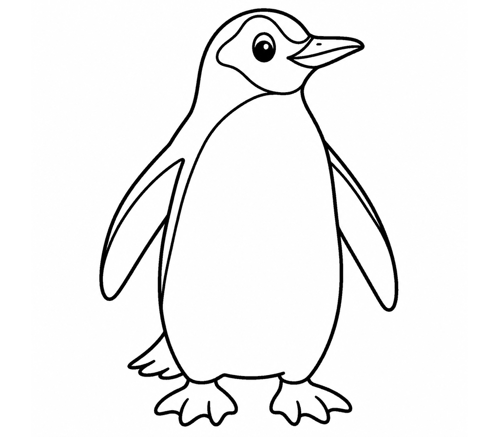 Gentoo Penguin coloring page