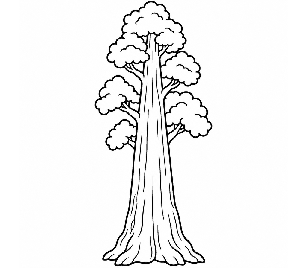 Giant Sequoia coloring page