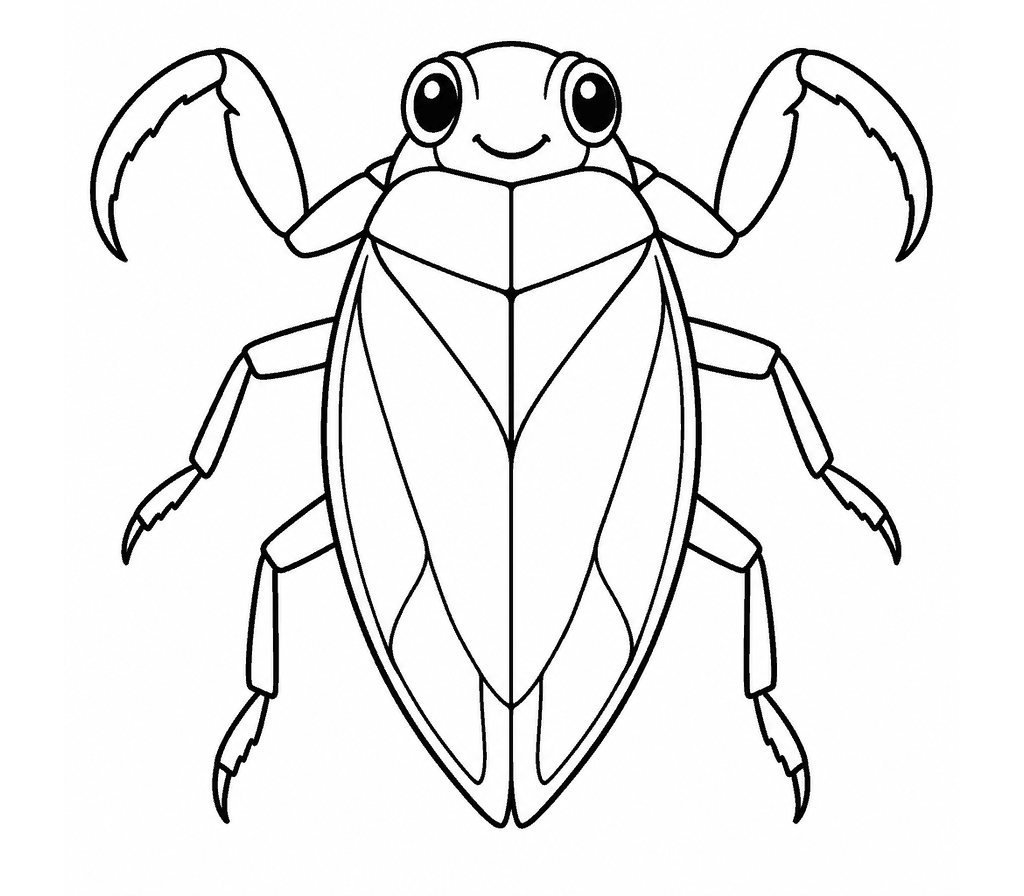 Giant Water Bug coloring page
