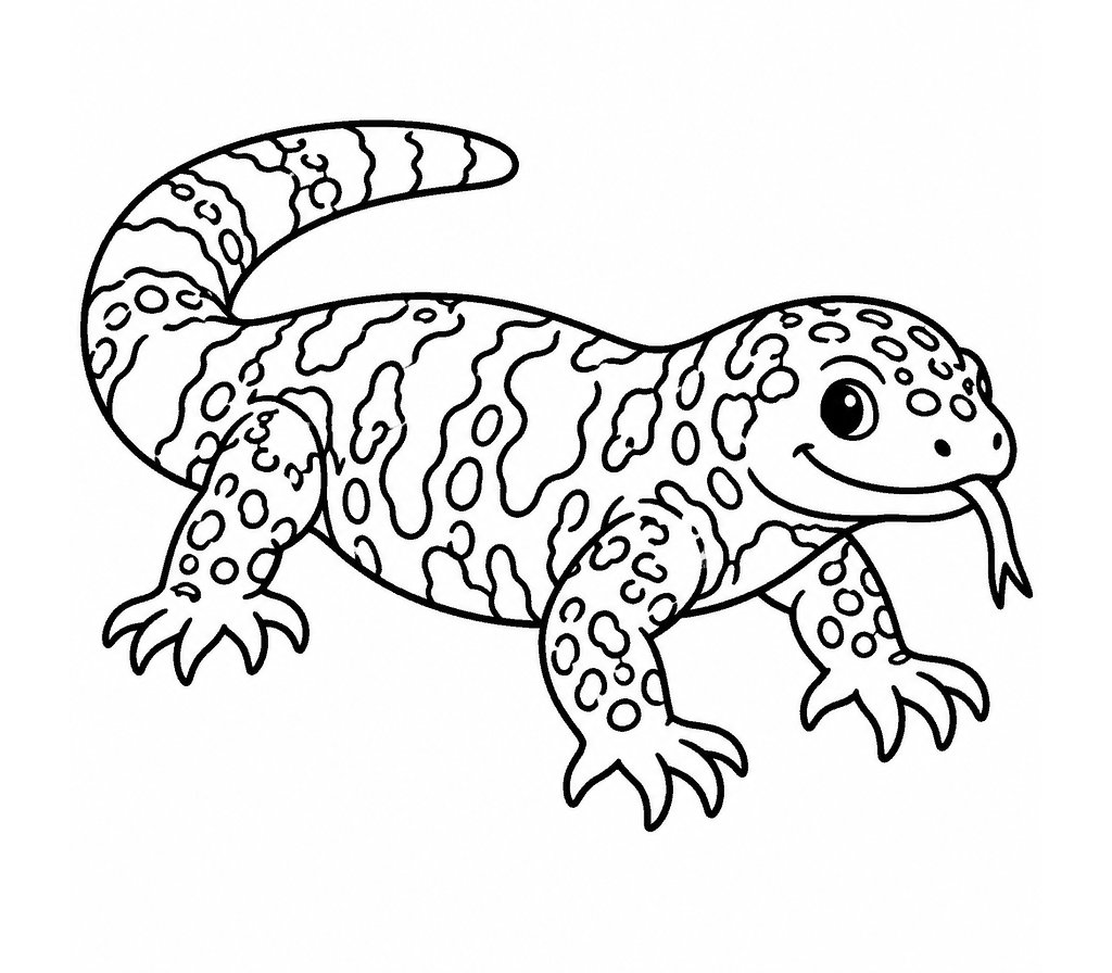 Gila Monster coloring page