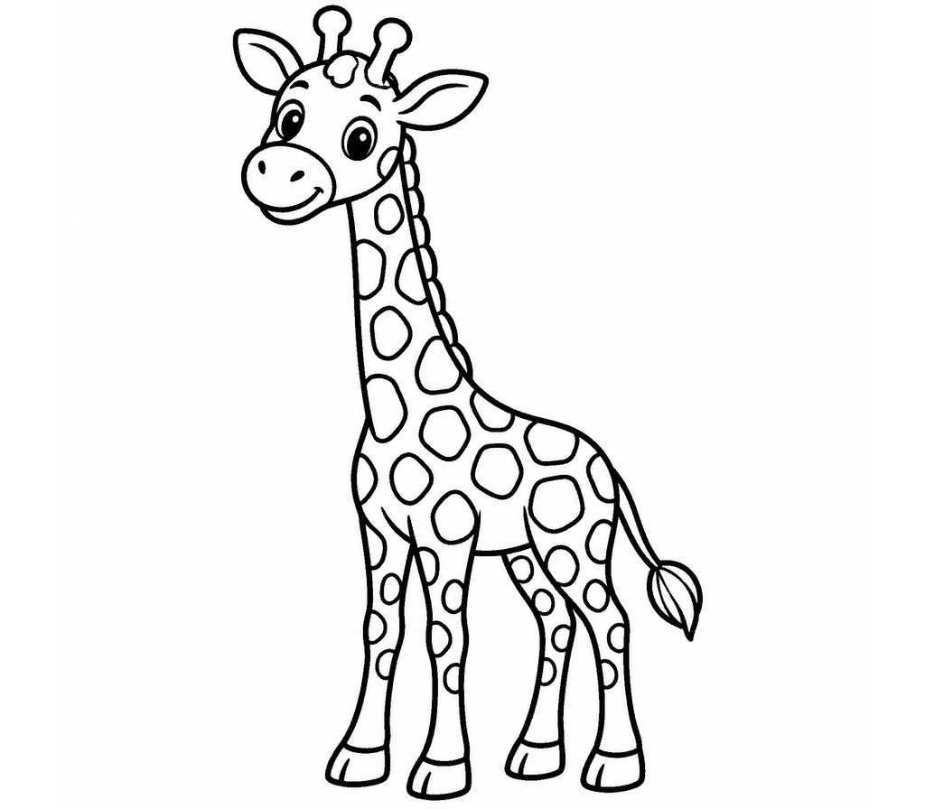 Giraffe coloring page
