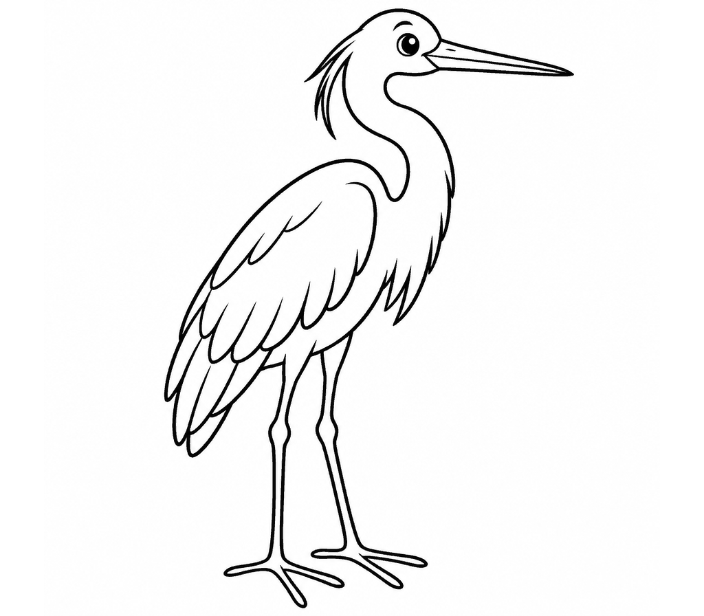 Great Egret coloring page