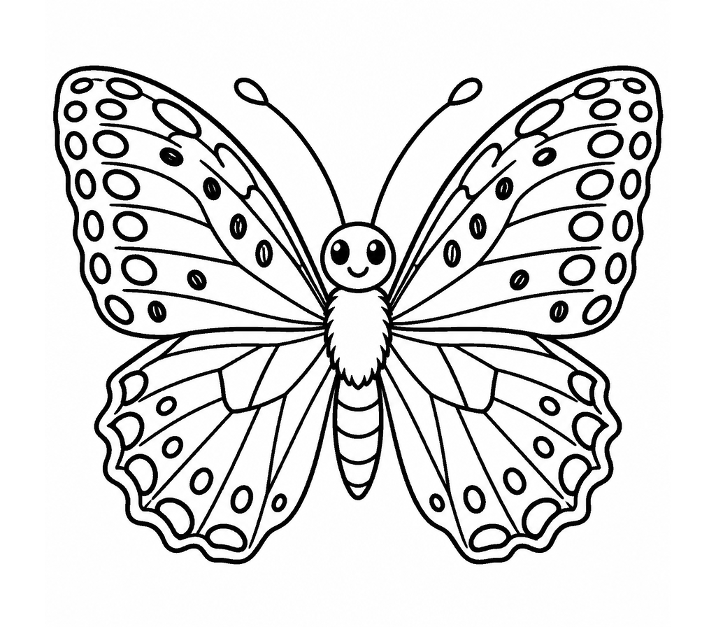 Great Spangled Fritillary coloring page