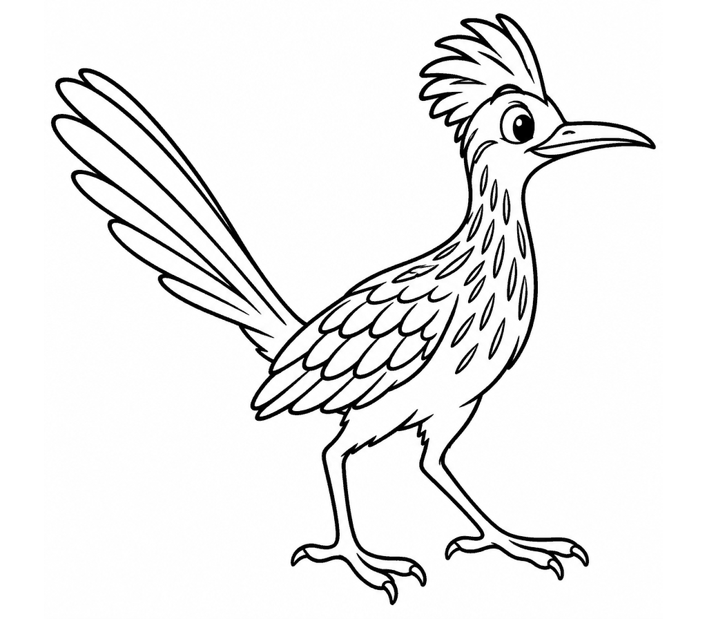 Greater Roadrunner coloring page
