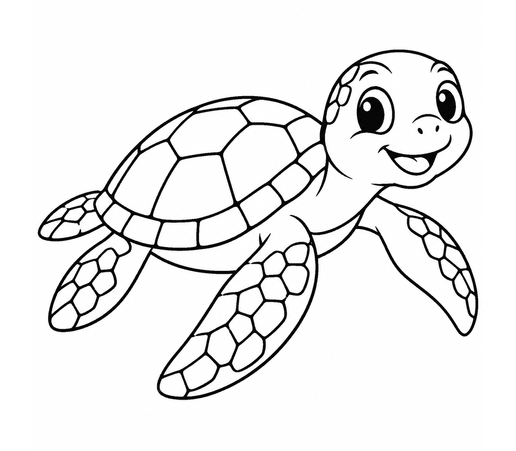 Green Sea Turtle coloring page