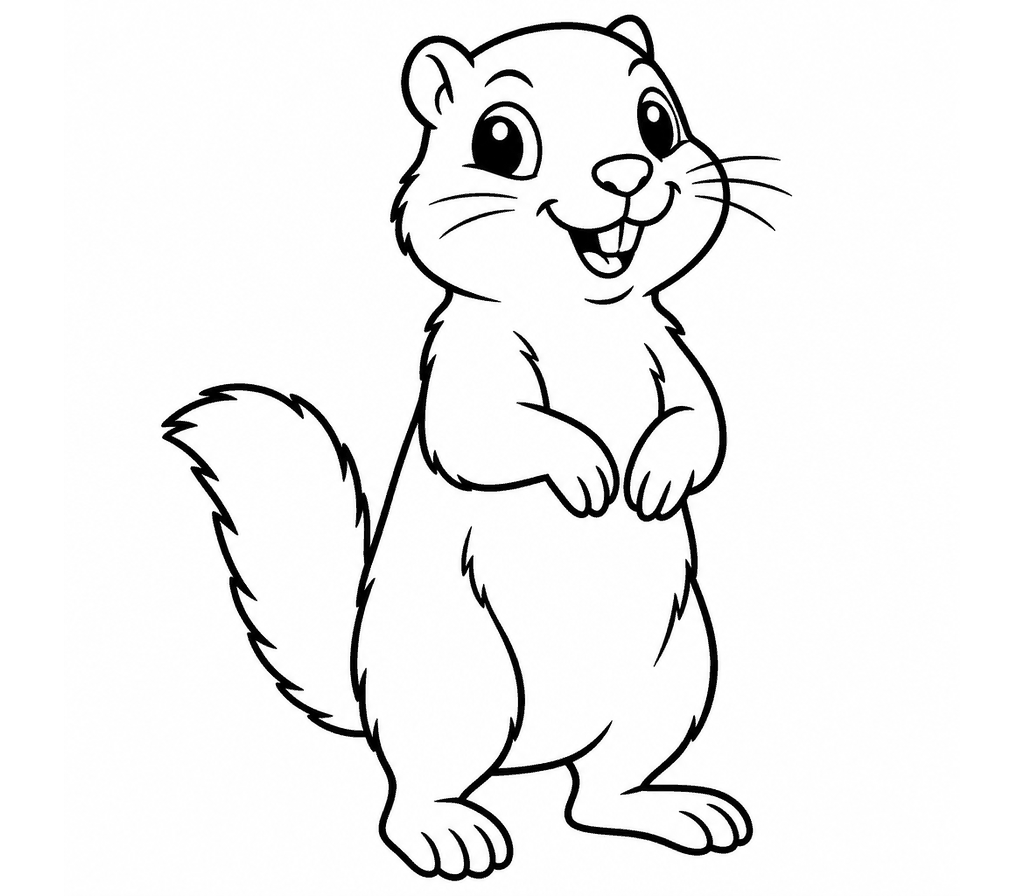 Ground Squirrel coloring page