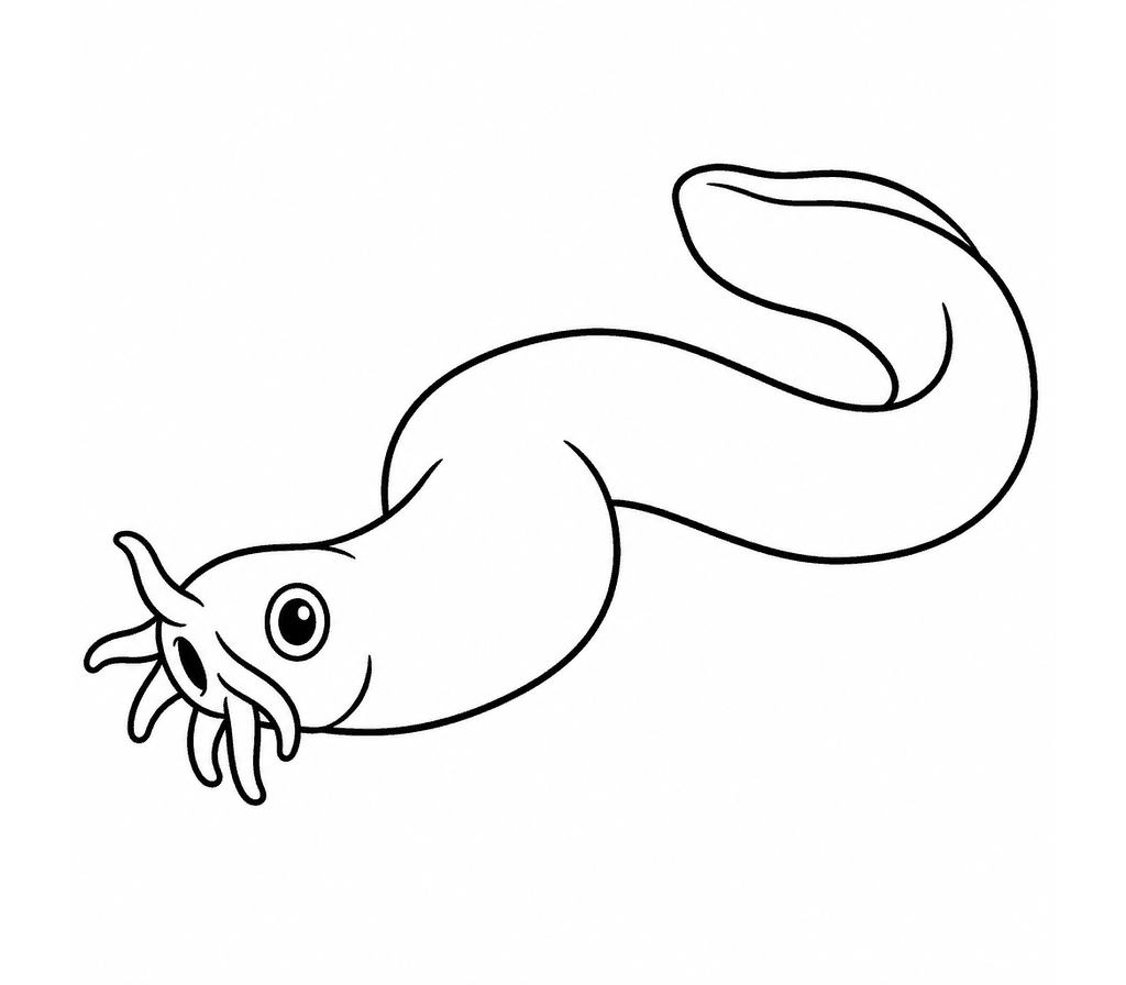 Hagfish coloring page