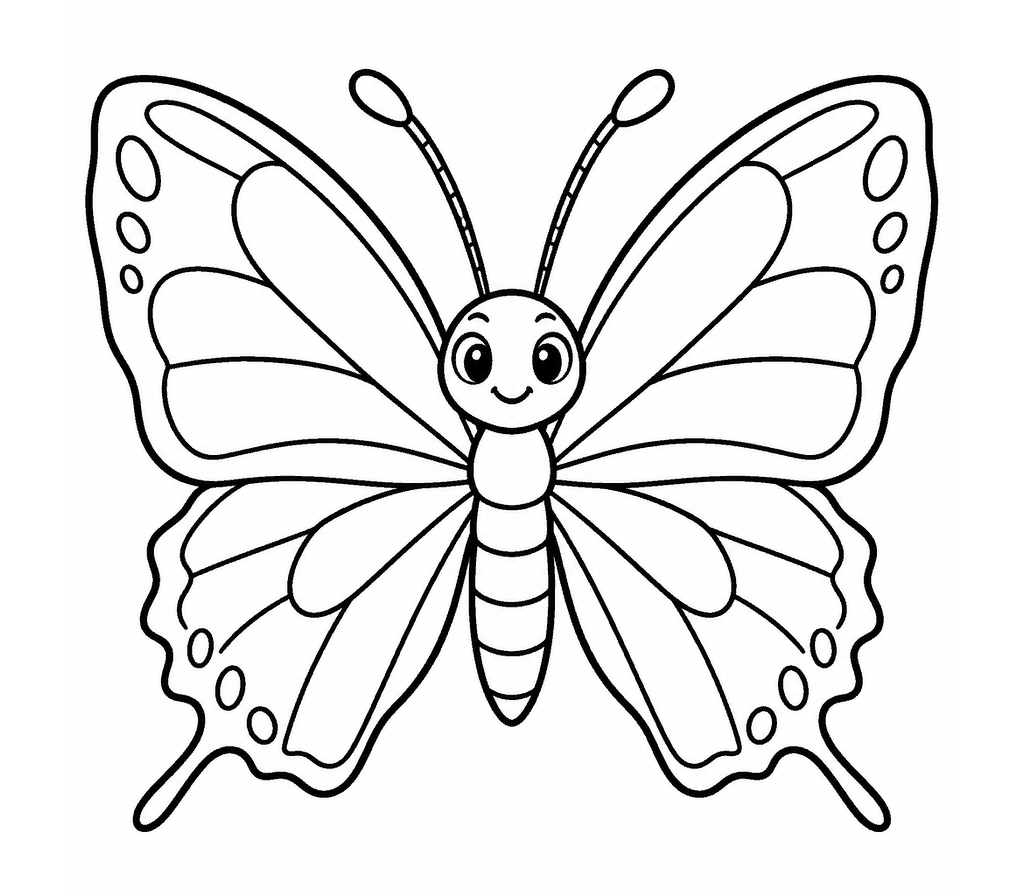 Hairstreak Butterfly coloring page
