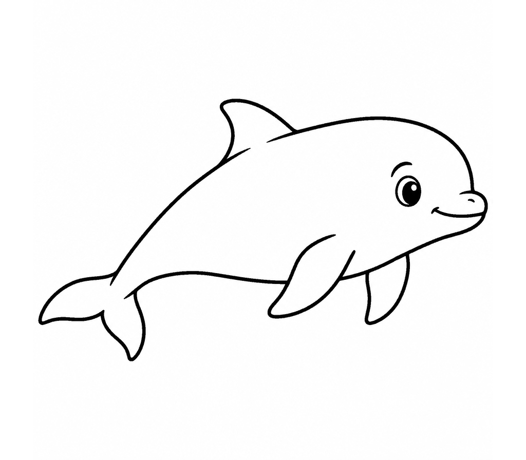 Harbor Porpoise coloring page