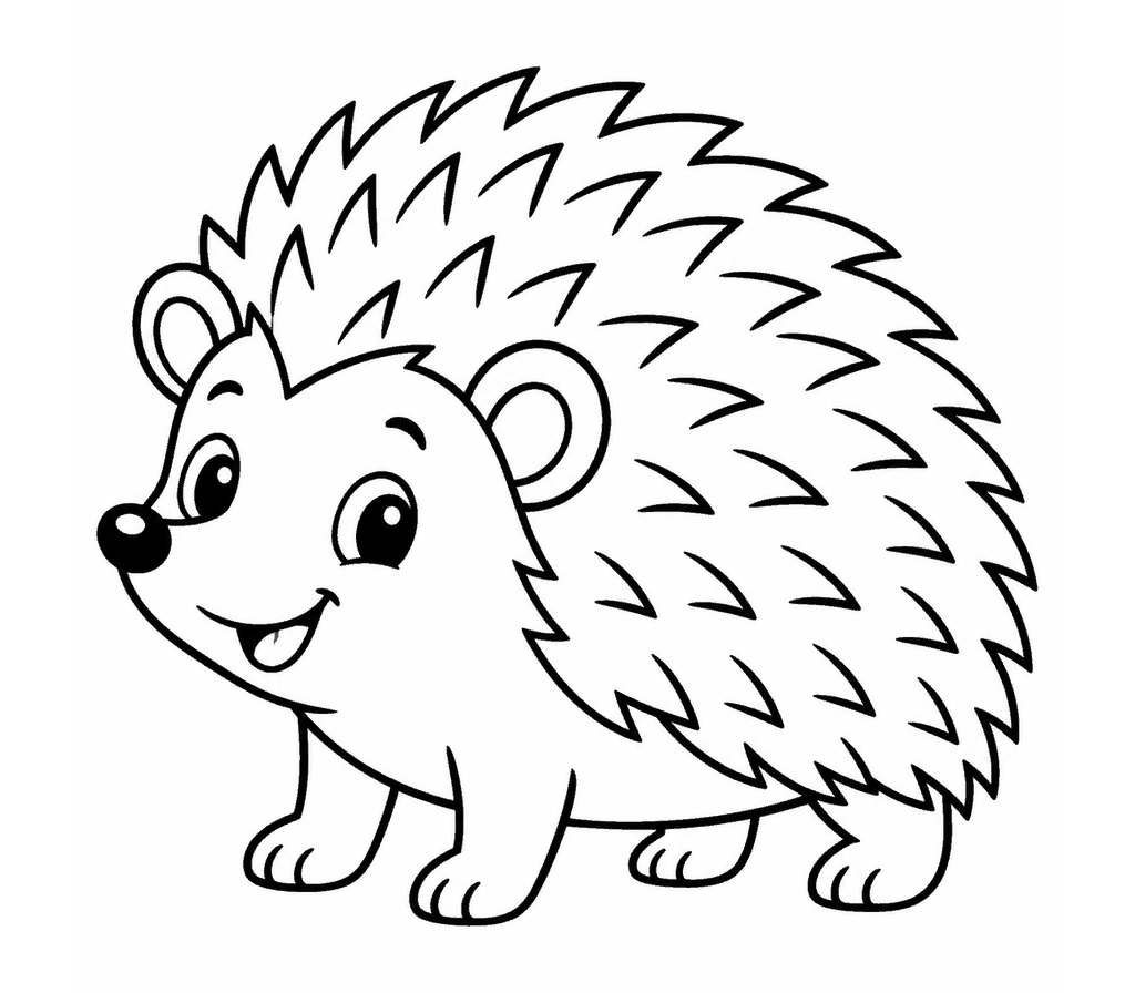 Hedgehog coloring page