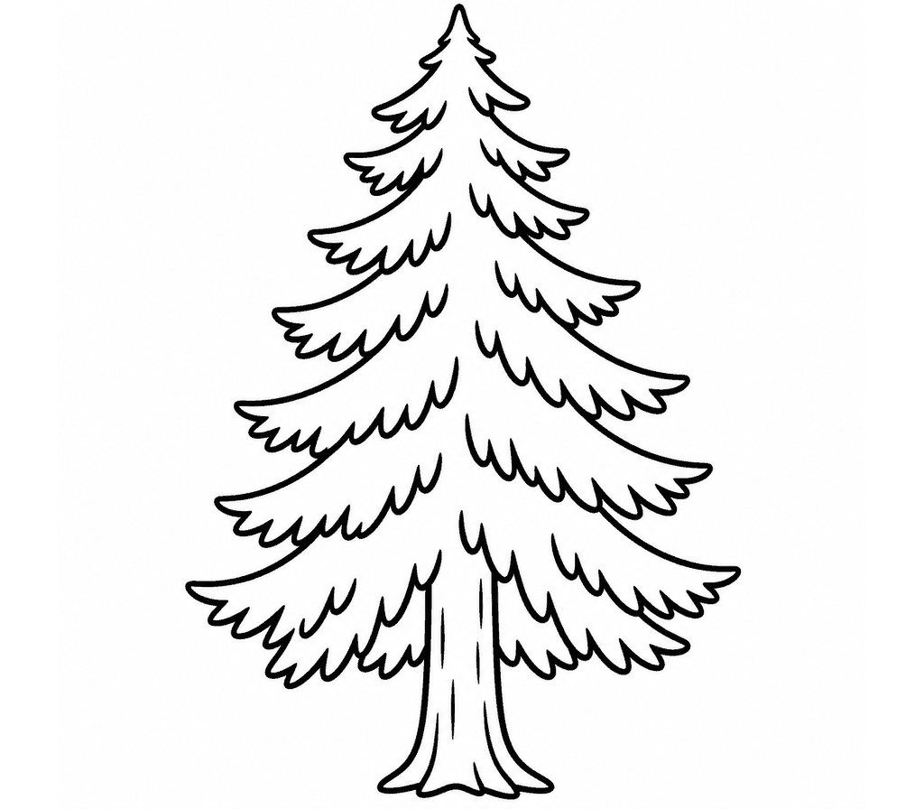 Hemlock Tree coloring page