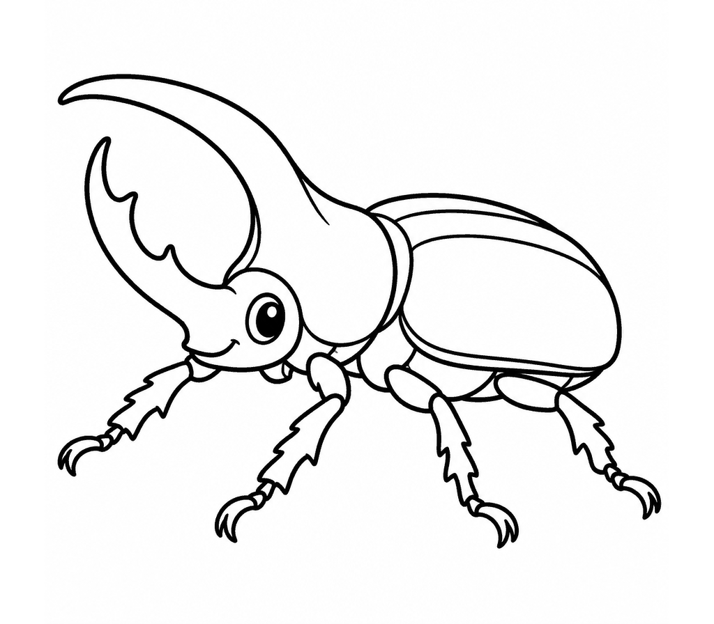 Hercules Beetle coloring page