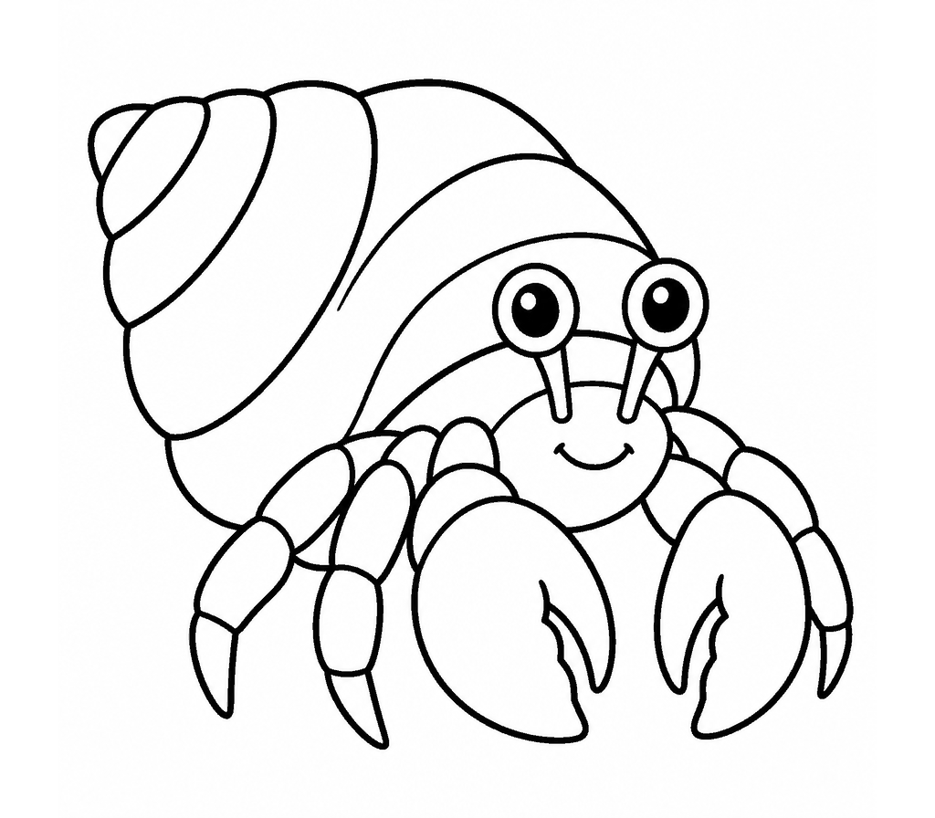 Hermit Crab coloring page
