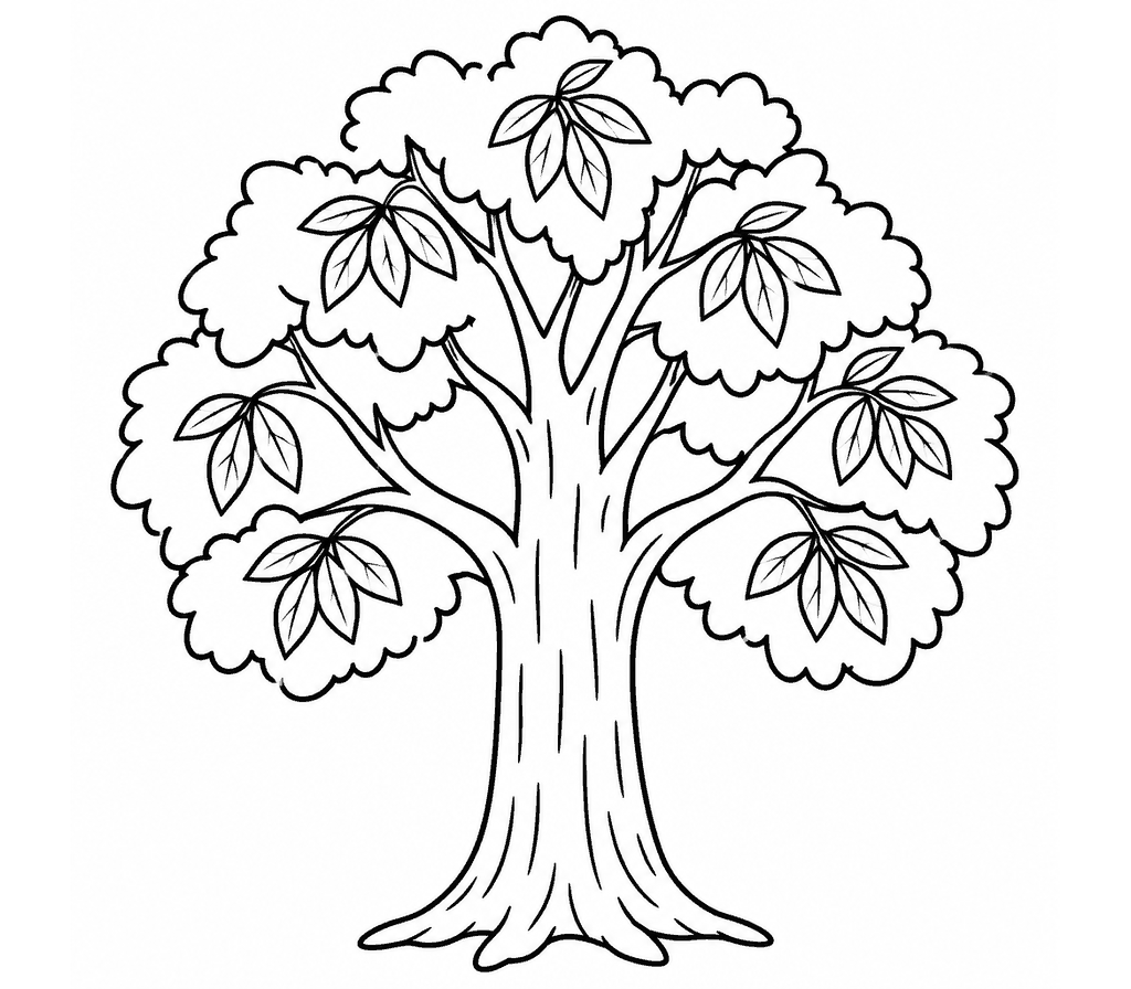 Hickory Tree coloring page