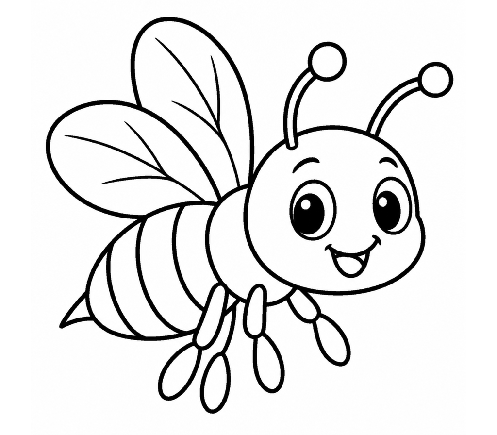 Honey Bee coloring page