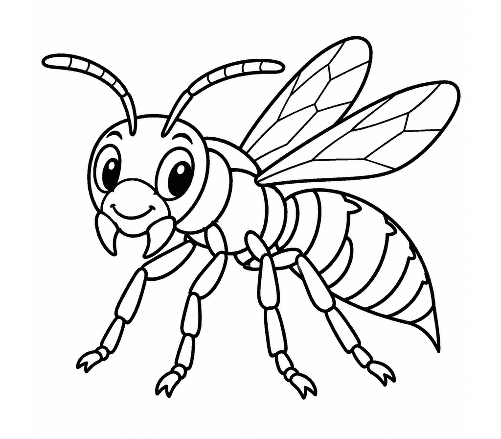 Hornet (European) coloring page