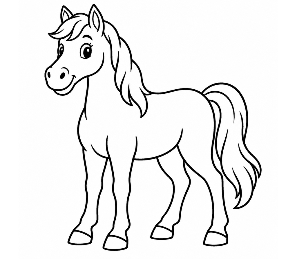 Horse coloring page