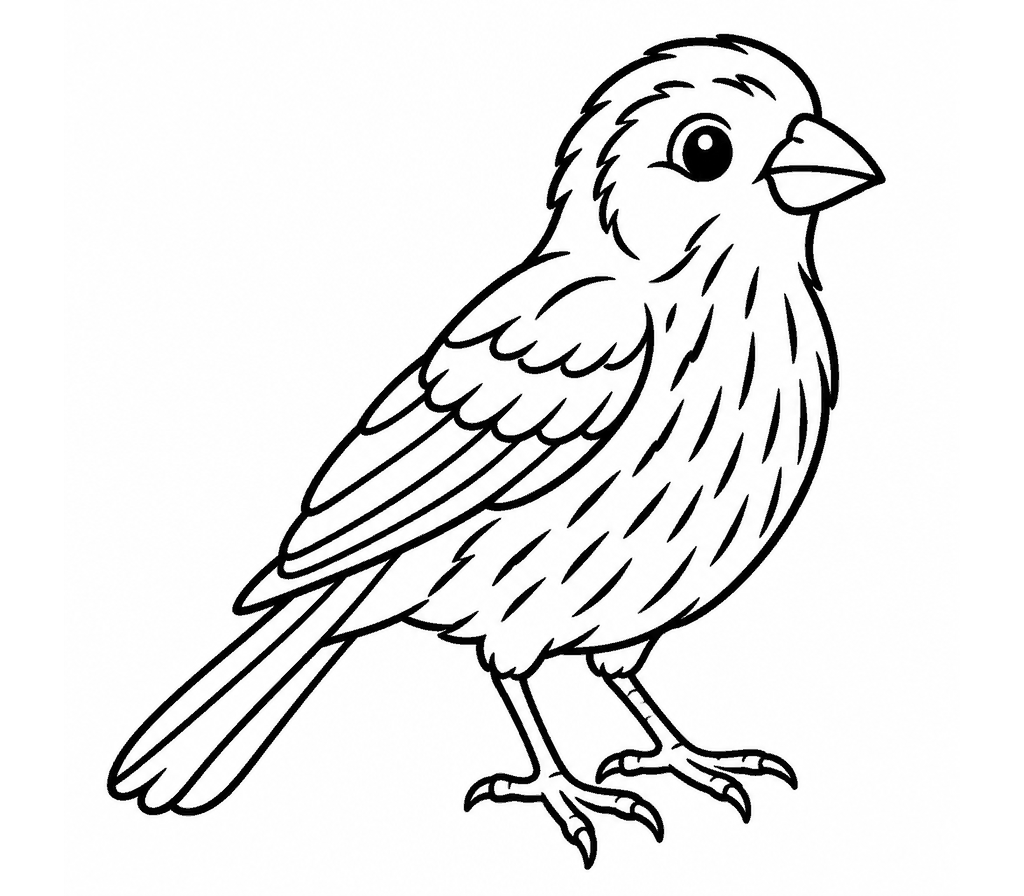 House Finch coloring page