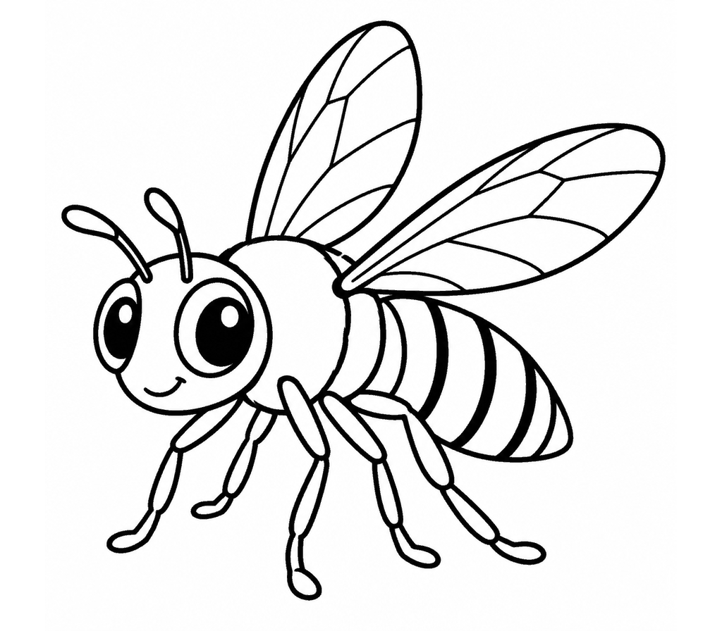 Hoverfly coloring page
