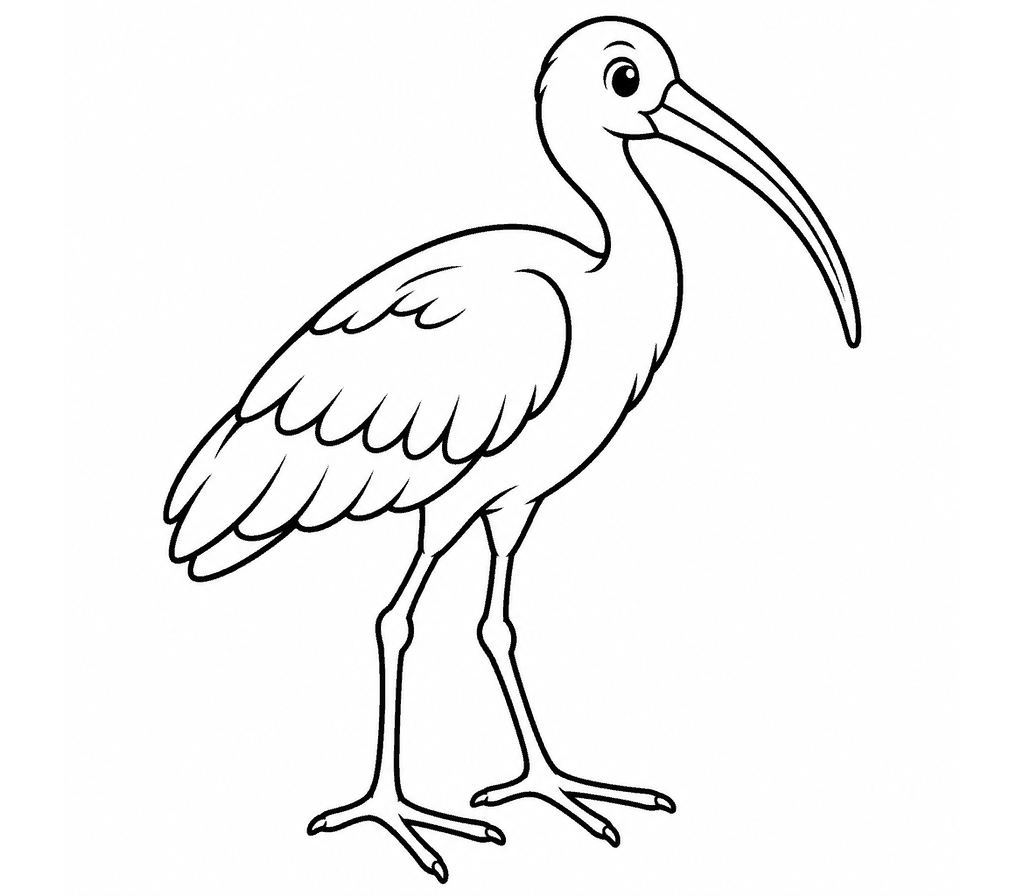Ibis (White) coloring page