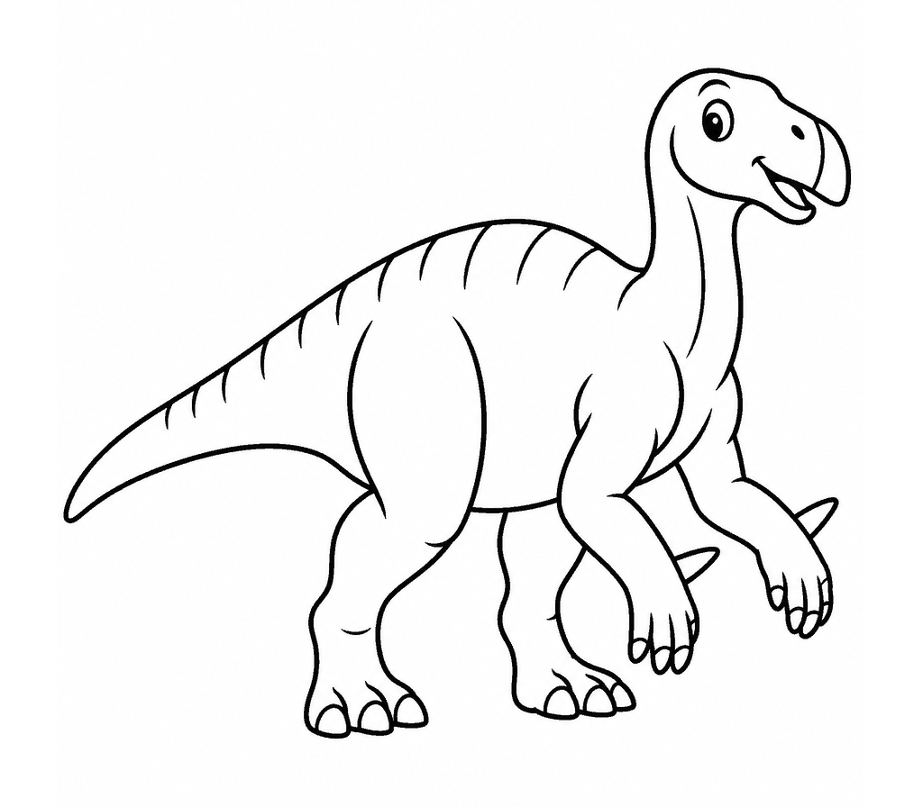 Iguanodon coloring page