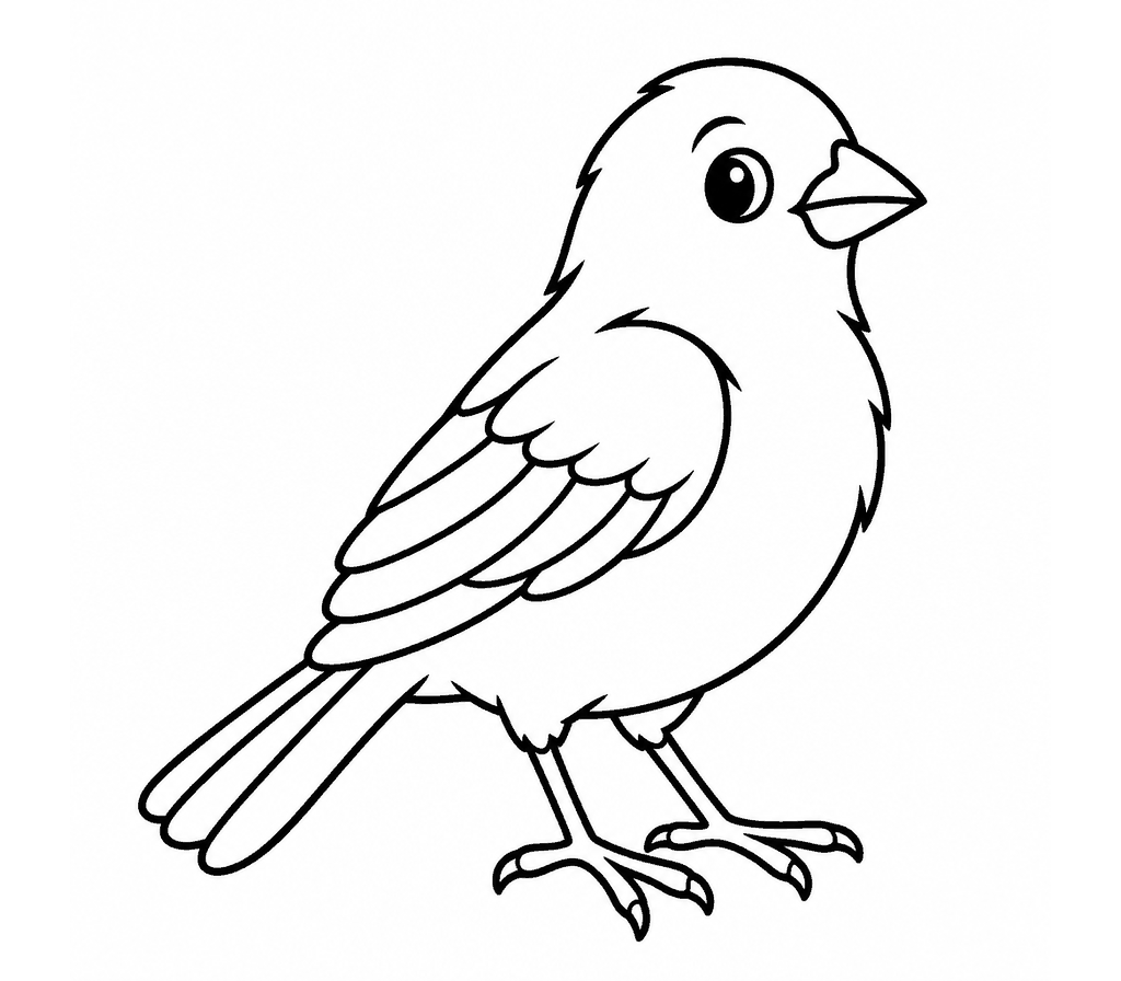 Indigo Bunting coloring page