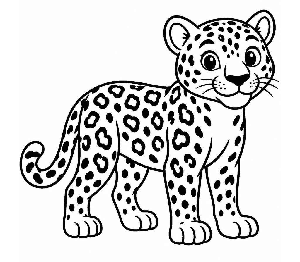 Jaguar coloring page
