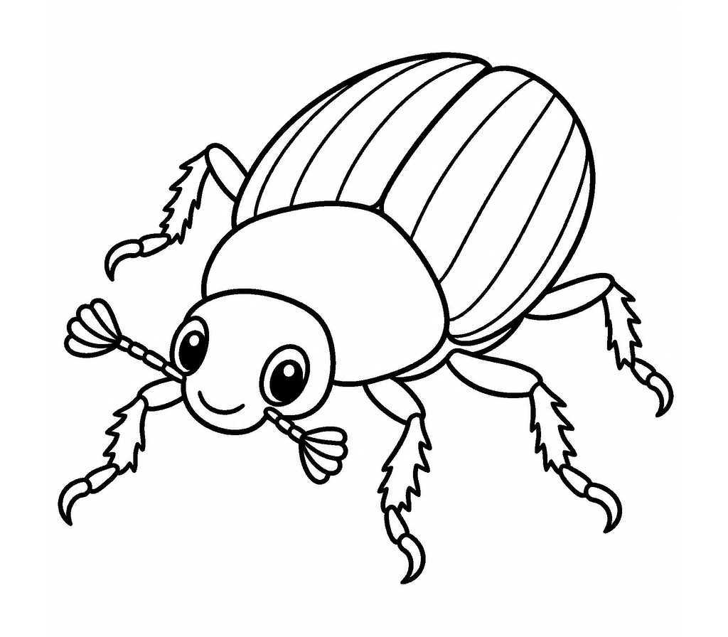 Japanese Beetle coloring page