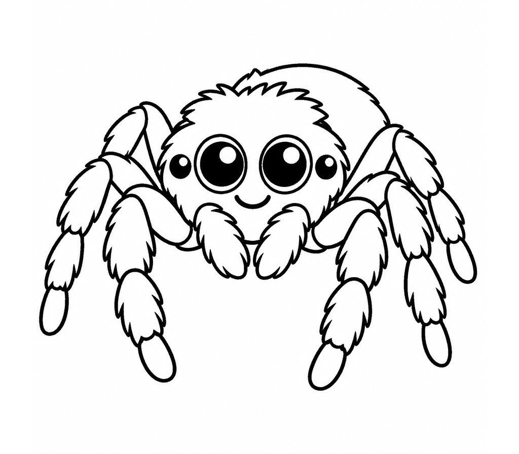 Jumping Spider coloring page