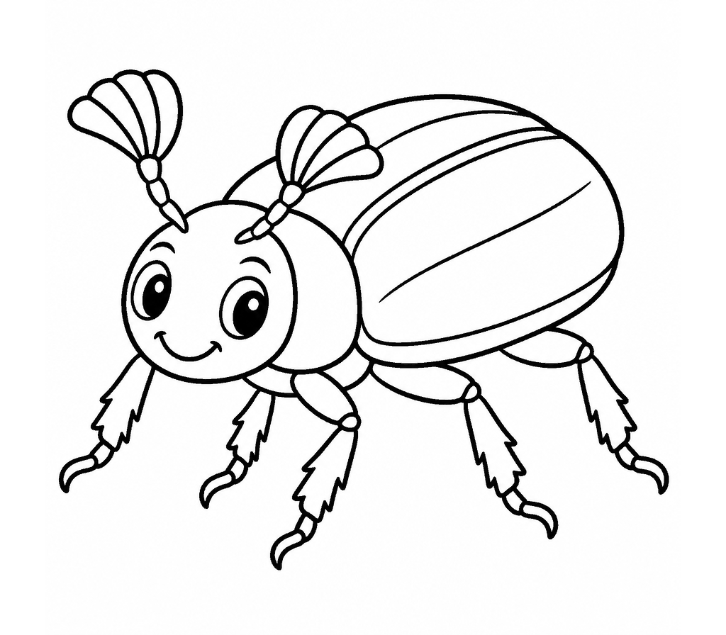 June Bug coloring page