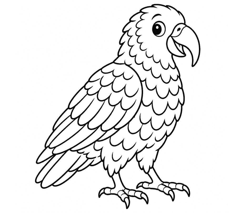 Kea coloring page