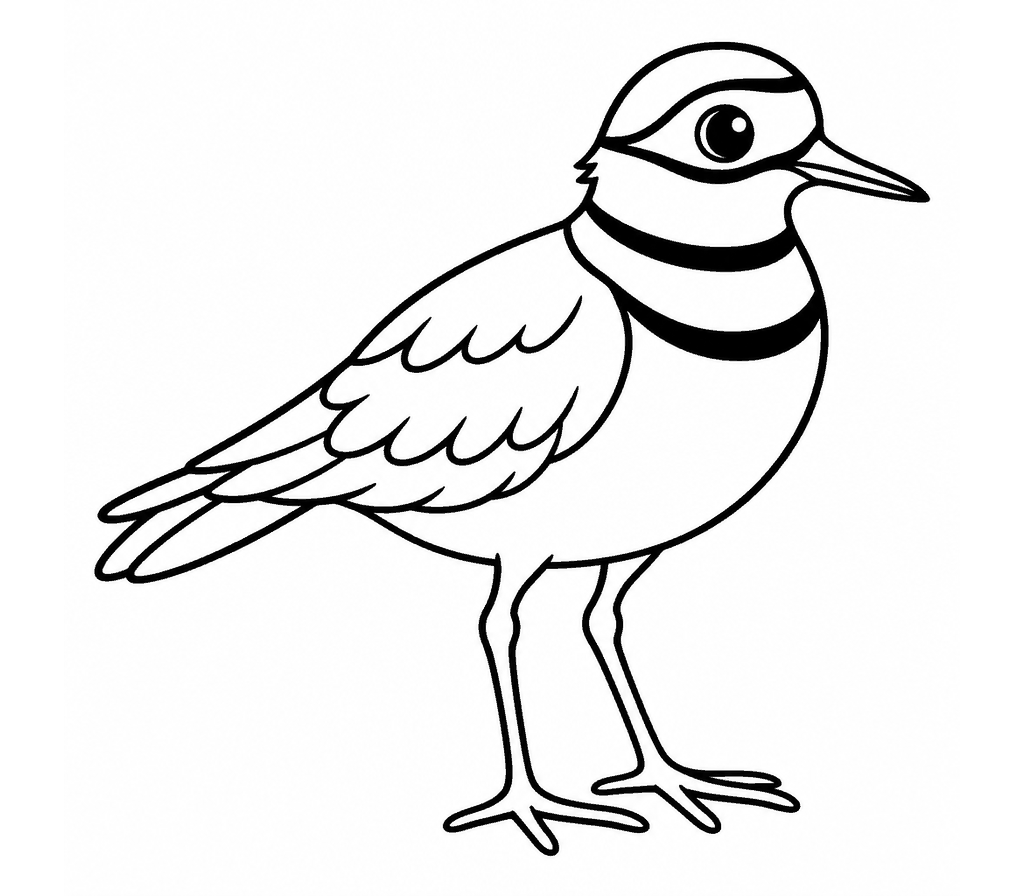 Killdeer coloring page