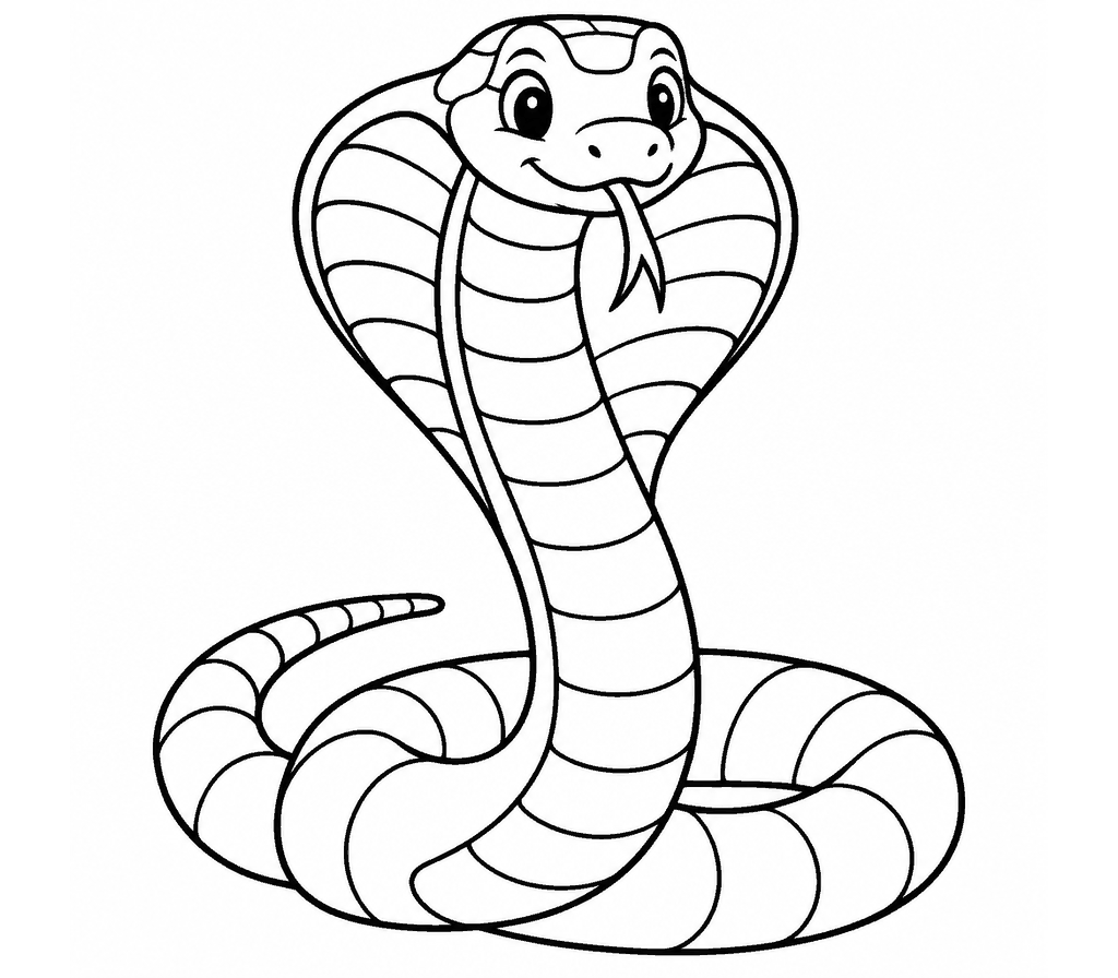 King Cobra coloring page