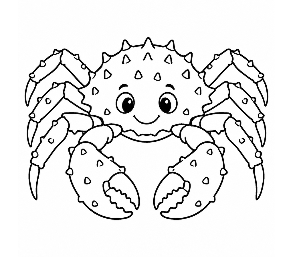King Crab coloring page