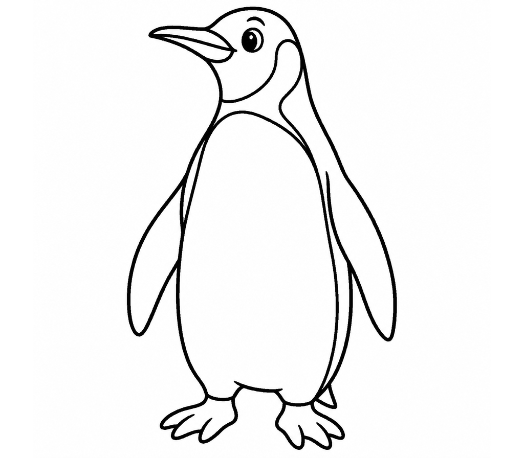 King Penguin coloring page