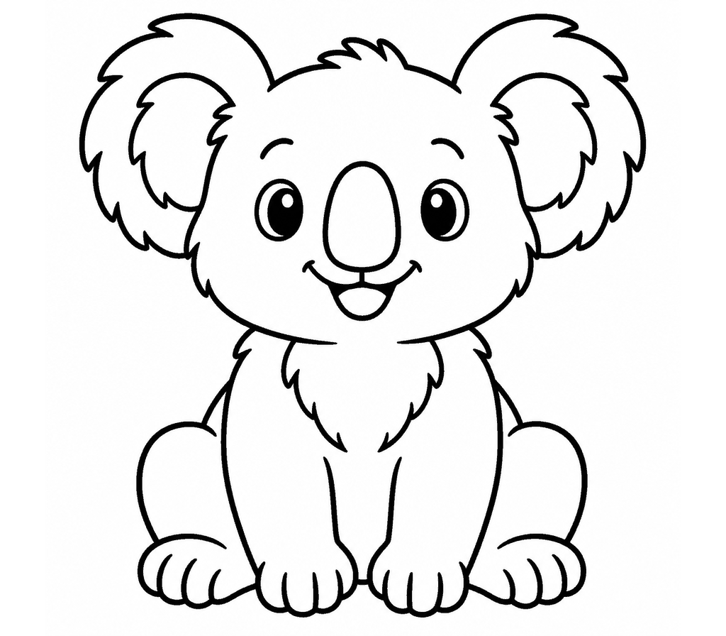 Koala coloring page
