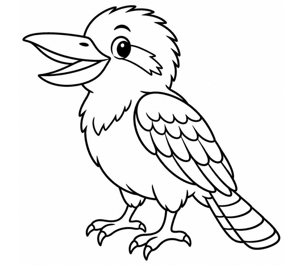 Kookaburra coloring page