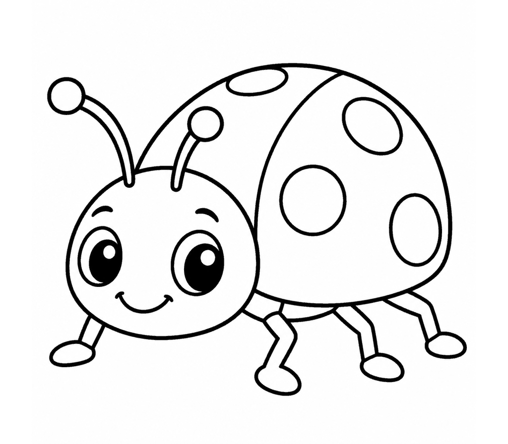 Ladybug coloring page