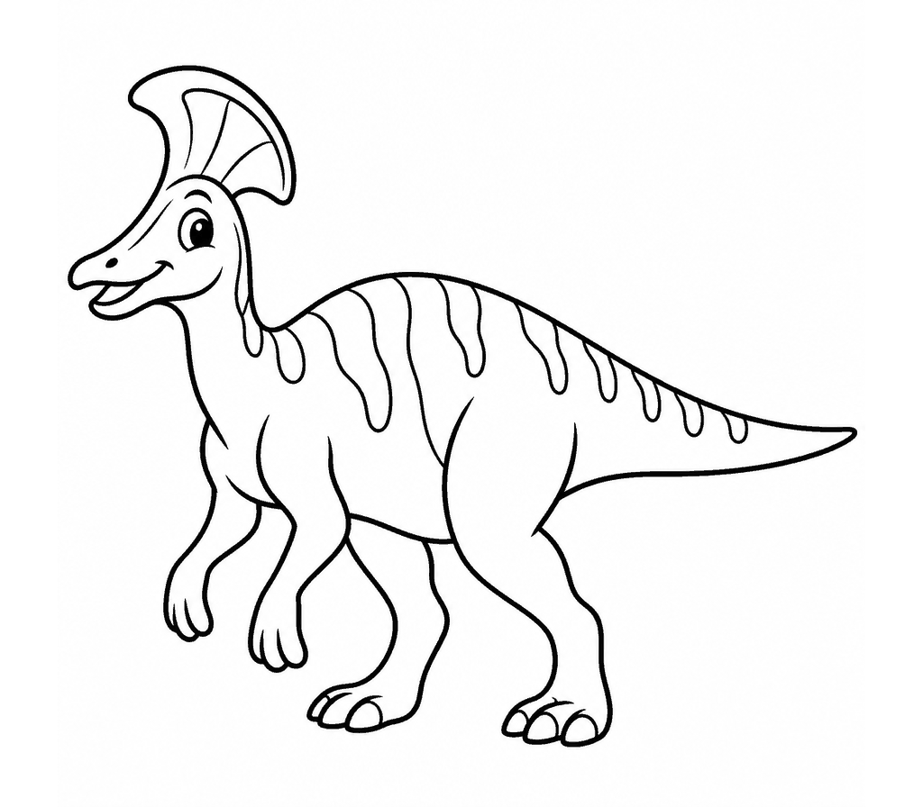 Lambeosaurus coloring page