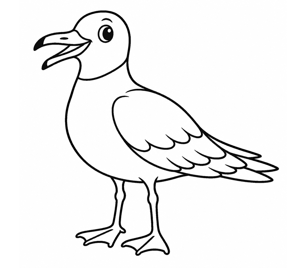 Laughing Gull coloring page