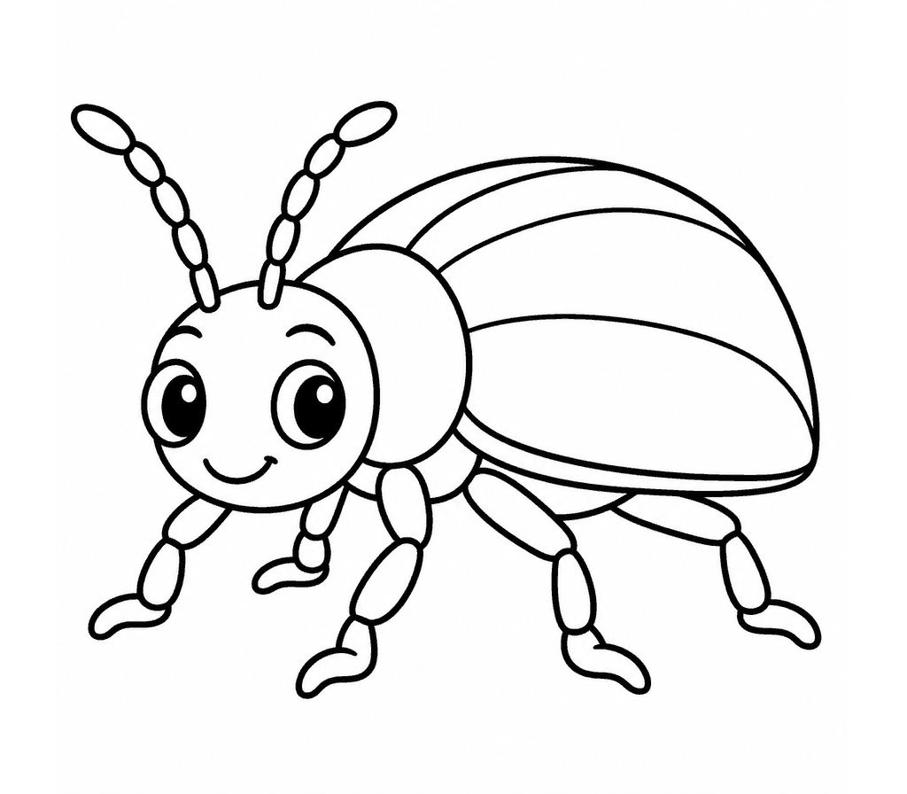 Leaf Beetle coloring page
