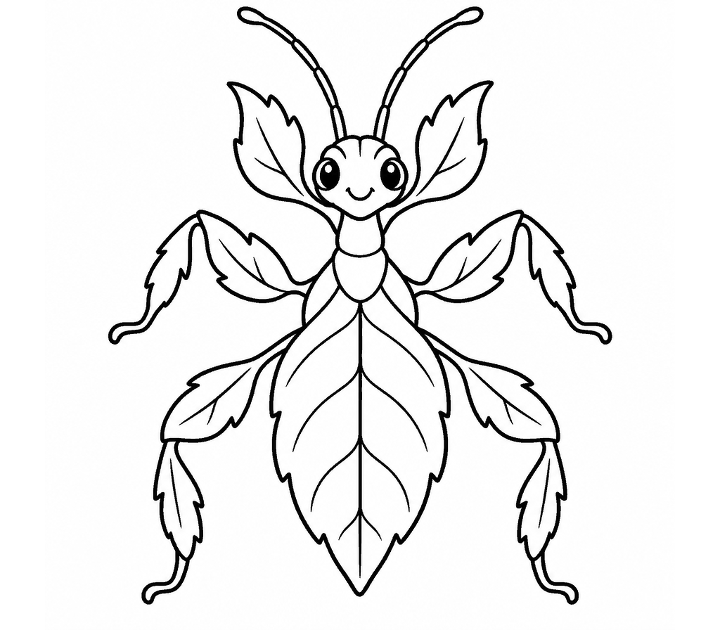 Leaf Insect coloring page