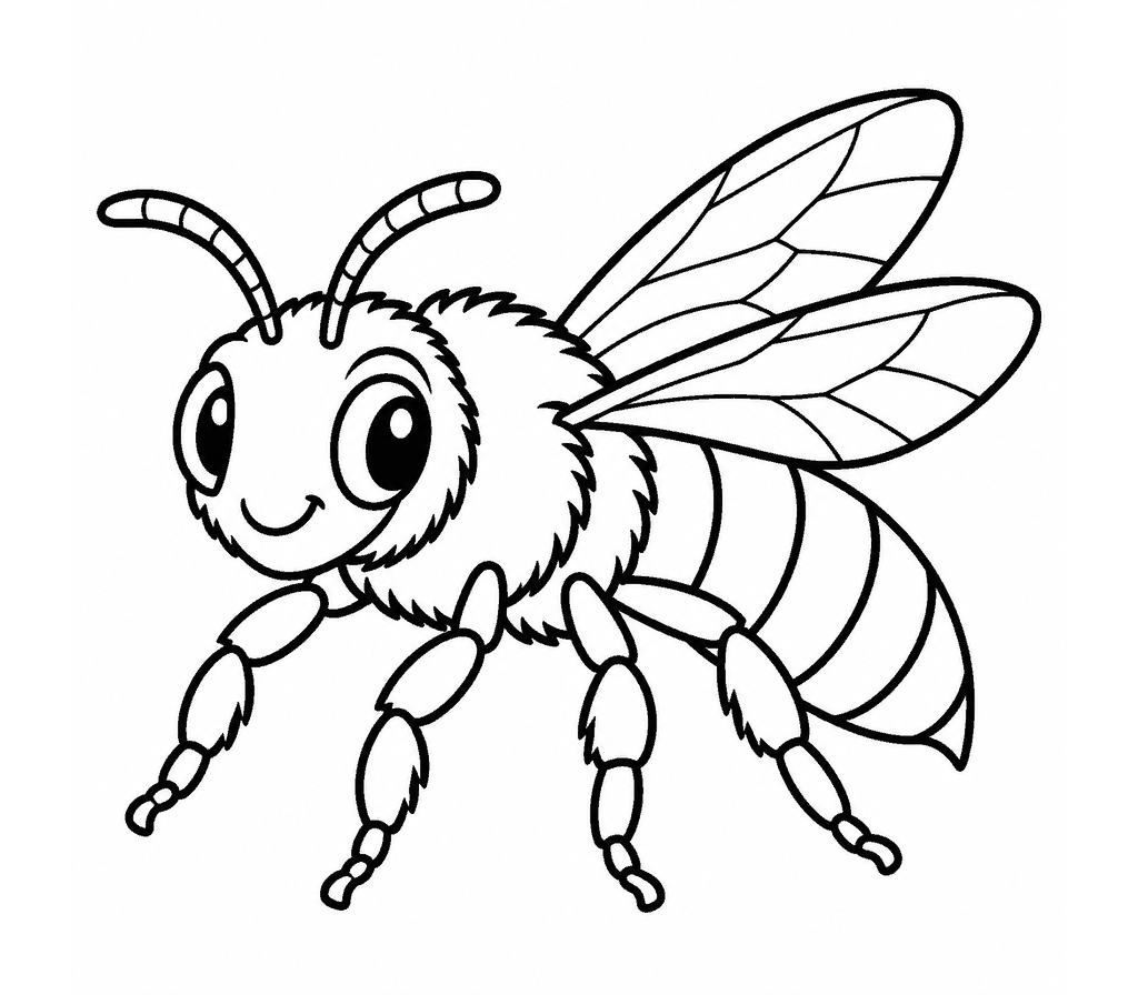 Leafcutter Bee coloring page