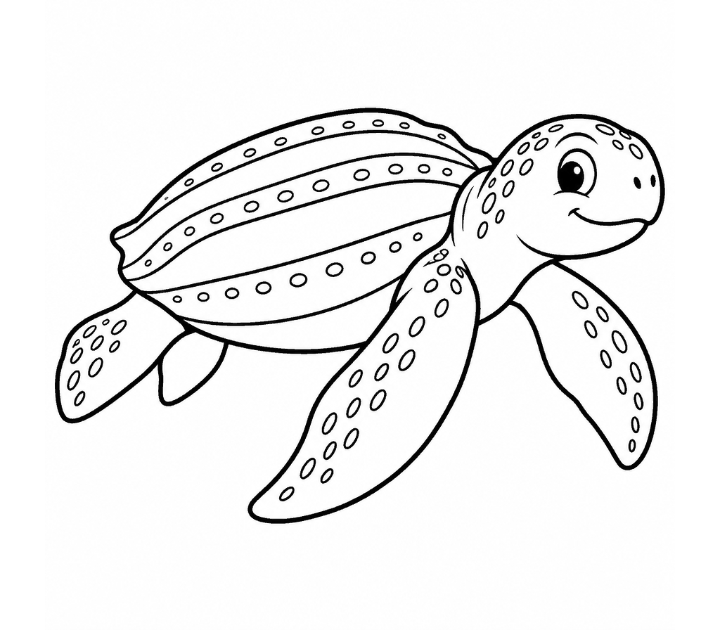 Leatherback Sea Turtle coloring page